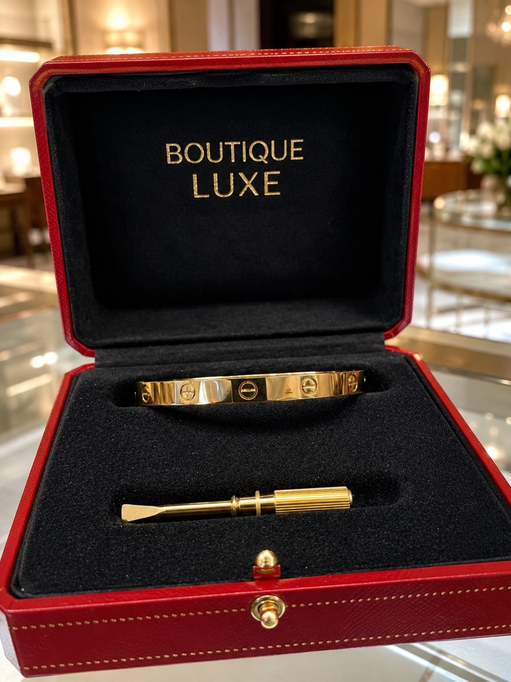 BOUTIQUE LUXE |Designer-Inspired Gold Letter Bracelet
